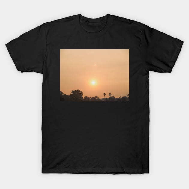 Sunset in Los Angeles 2 T-Shirt by BenjiRetroWave